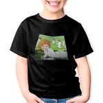 Fashion, accesorii si bijuterii - Copii - Imbracaminte copii - Tricouri copii - Tricou copii The Promised Neverland Emma Bucurie, negru, XS Copii - Infinity.ro