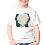 Fashion, accesorii si bijuterii - Copii - Imbracaminte copii - Tricouri copii - Tricou copii The Promised Neverland Norman Orfan Anime Manga, alb, M Copii - Infinity.ro