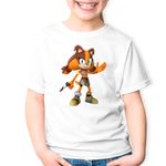 Fashion, accesorii si bijuterii - Copii - Imbracaminte copii - Tricouri copii - Tricou copii Sticks the Badger Sonic Rio Bumerang, alb, XS Copii - Infinity.ro