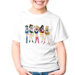 Fashion, accesorii si bijuterii - Copii - Imbracaminte copii - Tricouri copii - Tricou copii Sailor Moon Desene Animate Bebe, alb, L Copii - Infinity.ro