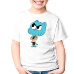 Fashion, accesorii si bijuterii - Copii - Imbracaminte copii - Tricouri copii - Tricou copii Gumball Desene Animate Roblox, alb, XS Copii - Infinity.ro