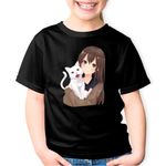 Fashion, accesorii si bijuterii - Copii - Imbracaminte copii - Tricouri copii - Tricou copii Haikyuu Cat Pisica Alba Anime Dragobete, negru, L Copii - Infinity.ro
