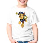 Fashion, accesorii si bijuterii - Copii - Imbracaminte copii - Tricouri copii - Tricou copii Paw Patrol Desene Animate Catelus Caine Politist, alb, L Copii - Infinity.ro