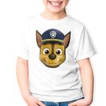 Fashion, accesorii si bijuterii - Copii - Imbracaminte copii - Tricouri copii - Tricou copii Paw Patrol Ciobanesc German Catel Politist, alb, L Copii - Infinity.ro