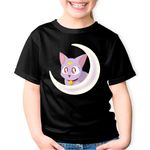 Fashion, accesorii si bijuterii - Copii - Imbracaminte copii - Tricouri copii - Tricou copii Sailor Moon Luna Ziua Indragostitilor Love, negru, XS Copii - Infinity.ro