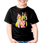Fashion, accesorii si bijuterii - Copii - Imbracaminte copii - Tricouri copii - Tricou copii Party Girls Sailor Moon Happy Vibe, negru, XL Copii - Infinity.ro