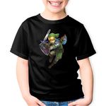 Fashion, accesorii si bijuterii - Copii - Imbracaminte copii - Tricouri copii - Tricou copii Legend of Zelda Link Elf, negru, S Copii - Infinity.ro