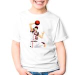Fashion, accesorii si bijuterii - Copii - Imbracaminte copii - Tricouri copii - Tricou copii Kuroko no Basket Taiga Kagami Basketball, alb, L Copii - Infinity.ro