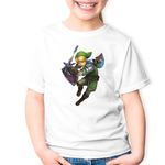 Fashion, accesorii si bijuterii - Copii - Imbracaminte copii - Tricouri copii - Tricou copii Legend of Zelda Breath of the Wild, alb, XS Copii - Infinity.ro