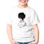 Fashion, accesorii si bijuterii - Copii - Imbracaminte copii - Tricouri copii - Tricou copii Ray The Promised Neverland Manga Anime, alb, XL Copii - Infinity.ro