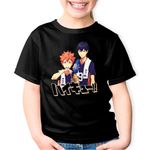 Fashion, accesorii si bijuterii - Copii - Imbracaminte copii - Tricouri copii - Tricou copii Haikyuu Haruichi Furudate Volei Anime Haikyu!!, negru, L Copii - Infinity.ro