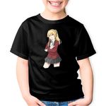 Fashion, accesorii si bijuterii - Copii - Imbracaminte copii - Tricouri copii - Tricou copii Kakegurui Runa Yomozuki Poker Anime Manga, negru, L Copii - Infinity.ro