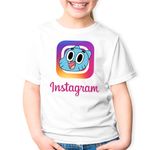 Fashion, accesorii si bijuterii - Copii - Imbracaminte copii - Tricouri copii - Tricou copii Gumball Bebe Instagram Creator Insta Story, alb, M Copii - Infinity.ro