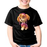 Fashion, accesorii si bijuterii - Copii - Imbracaminte copii - Tricouri copii - Tricou copii Paw Patrol Skye Catelus Aviator Salvator, negru, S Copii - Infinity.ro