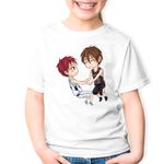 Fashion, accesorii si bijuterii - Copii - Imbracaminte copii - Tricouri copii - Tricou copii Kuroko no Basket Tetsuya Chibi Anime, alb, S Copii - Infinity.ro