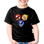 Fashion, accesorii si bijuterii - Copii - Imbracaminte copii - Tricouri copii - Tricou copii Sonic Hedgehog Team Arici Chaos, negru, XS Copii - Infinity.ro