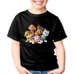 Fashion, accesorii si bijuterii - Copii - Imbracaminte copii - Tricouri copii - Tricou copii Paw Patrol Toata Gasca Echipa Catelusi, negru, XL Copii - Infinity.ro