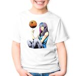 Fashion, accesorii si bijuterii - Copii - Imbracaminte copii - Tricouri copii - Tricou copii Kuroko no Basket Satsuki Momoi Anime Girl, alb, L Copii - Infinity.ro