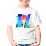 Fashion, accesorii si bijuterii - Copii - Imbracaminte copii - Tricouri copii - Tricou copii Saiki Kusuo Life Anime Manga, alb, XS Copii - Infinity.ro
