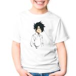 Fashion, accesorii si bijuterii - Copii - Imbracaminte copii - Tricouri copii - Tricou copii The Promised Neverland Ray Fantasy Anime Manga, alb, M Copii - Infinity.ro