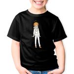 Fashion, accesorii si bijuterii - Copii - Imbracaminte copii - Tricouri copii - Tricou copii Emma The Promised Neverland Fantasy Anime, negru, L Copii - Infinity.ro