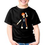 Fashion, accesorii si bijuterii - Copii - Imbracaminte copii - Tricouri copii - Tricou copii Shoyo Hinata Haikyu!! Anime Haikyuu Manga, negru, XS Copii - Infinity.ro