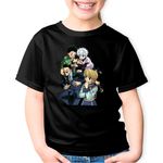 Fashion, accesorii si bijuterii - Copii - Imbracaminte copii - Tricouri copii - Tricou copii Hunter x Hunter Team Gang, negru, S Copii - Infinity.ro