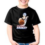 Fashion, accesorii si bijuterii - Copii - Imbracaminte copii - Tricouri copii - Tricou copii Kuroko no Basket Tetsuya Antrenor Anime, negru, S Copii - Infinity.ro