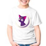 Fashion, accesorii si bijuterii - Copii - Imbracaminte copii - Tricouri copii - Tricou copii Sailor Moon Pisica Luna Valentines Day, alb, XS Copii - Infinity.ro