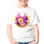 Fashion, accesorii si bijuterii - Copii - Imbracaminte copii - Tricouri copii - Tricou copii Super Mario Bros Star Rush Toad 3D, alb, S Copii - Infinity.ro
