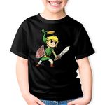Fashion, accesorii si bijuterii - Copii - Imbracaminte copii - Tricouri copii - Tricou copii Link Warrior Legend of Zelda Breath, negru, M Copii - Infinity.ro