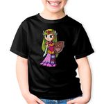 Fashion, accesorii si bijuterii - Copii - Imbracaminte copii - Tricouri copii - Tricou copii Legend of Zelda Princess Queen Regina, negru, XL Copii - Infinity.ro