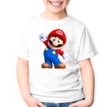 Fashion, accesorii si bijuterii - Copii - Imbracaminte copii - Tricouri copii - Tricou copii Super Mario Bros Superstar Saga 3D Kart, alb, L Copii - Infinity.ro