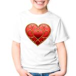 Fashion, accesorii si bijuterii - Copii - Imbracaminte copii - Tricouri copii - Tricou copii Legend of Zelda Valentine Day Inima Rosie, alb, L Copii - Infinity.ro
