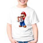 Fashion, accesorii si bijuterii - Copii - Imbracaminte copii - Tricouri copii - Tricou copii Superstar Saga Super Mario Bros, alb, XS Copii - Infinity.ro