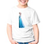 Fashion, accesorii si bijuterii - Copii - Imbracaminte copii - Tricouri copii - Tricou copii Regatul de Gheata Elsa Frozen Craciun, alb, M Copii - Infinity.ro