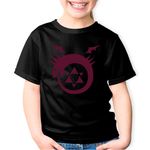 Fashion, accesorii si bijuterii - Copii - Imbracaminte copii - Tricouri copii - Tricou copii Fullmetal Alchemist Ouroboros Life Death Dragon, negru, S Copii - Infinity.ro
