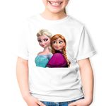Fashion, accesorii si bijuterii - Copii - Imbracaminte copii - Tricouri copii - Tricou copii Elsa Frozen Anna Elsa Costum, alb, XS Copii - Infinity.ro