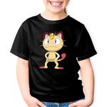Fashion, accesorii si bijuterii - Copii - Imbracaminte copii - Tricouri copii - Tricou copii Pokemon Pisica Cat Meow Sword, negru, L Copii - Infinity.ro
