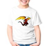 Fashion, accesorii si bijuterii - Copii - Imbracaminte copii - Tricouri copii - Tricou copii Quake Dorago Tigres Hydranoid Bakugan Balls Brawle, alb, S Copii - Infinity.ro