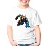Fashion, accesorii si bijuterii - Copii - Imbracaminte copii - Tricouri copii - Tricou copii League of Legends Rengar Champion LoL Beast, alb, XS Copii - Infinity.ro