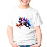 Fashion, accesorii si bijuterii - Copii - Imbracaminte copii - Tricouri copii - Tricou copii League of Legends Ahri Nine Tailed Fox LoL, alb, XS Copii - Infinity.ro
