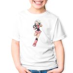 Fashion, accesorii si bijuterii - Copii - Imbracaminte copii - Tricouri copii - Tricou copii Pokemon Go Anime Girl Manga, alb, XS Copii - Infinity.ro