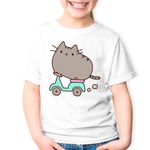 Fashion, accesorii si bijuterii - Copii - Imbracaminte copii - Tricouri copii - Tricou copii Pusheen Cat Scuter Pisica Valentine's Day Love, alb, XL Copii - Infinity.ro