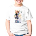 Fashion, accesorii si bijuterii - Copii - Imbracaminte copii - Tricouri copii - Tricou copii Your Lie in April Kaori Kousei Tsubaki Sawabe, alb, XL Copii - Infinity.ro