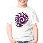 Fashion, accesorii si bijuterii - Copii - Imbracaminte copii - Tricouri copii - Tricou copii StarCraft 2 Zerg Those about to die I salute you, alb, XL Copii - Infinity.ro