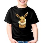 Fashion, accesorii si bijuterii - Copii - Imbracaminte copii - Tricouri copii - Tricou copii Pokemon Eevee Epic Fortnite Game, negru, XL Copii - Infinity.ro