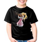 Fashion, accesorii si bijuterii - Copii - Imbracaminte copii - Tricouri copii - Tricou copii Vioara Your Lie in April Violonista Violin Kaori, negru, XS Copii - Infinity.ro