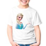 Fashion, accesorii si bijuterii - Copii - Imbracaminte copii - Tricouri copii - Tricou copii Regina Zapezii Elsa Frozen Cartoon, alb, L Copii - Infinity.ro