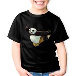 Fashion, accesorii si bijuterii - Copii - Imbracaminte copii - Tricouri copii - Tricou copii Kung Fu Panda Muay Thai 3D Minecraft, negru, XS Copii - Infinity.ro